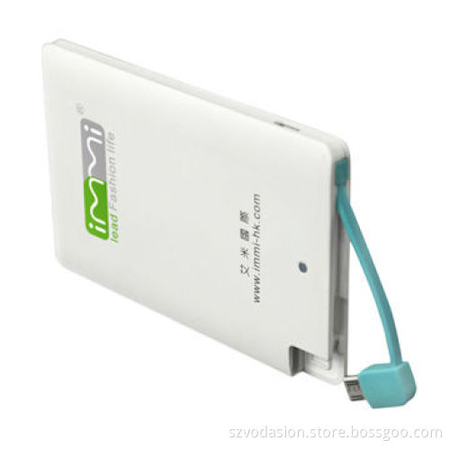 2014 Newest Design Universal Portable 1,500mAh Credit Card Power Banks
